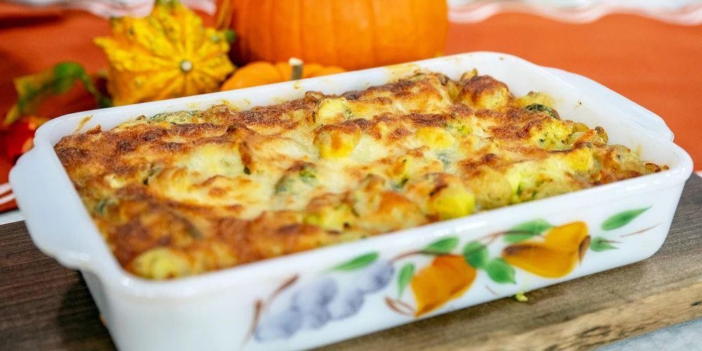 Cheesy Poblano Potato Casserole