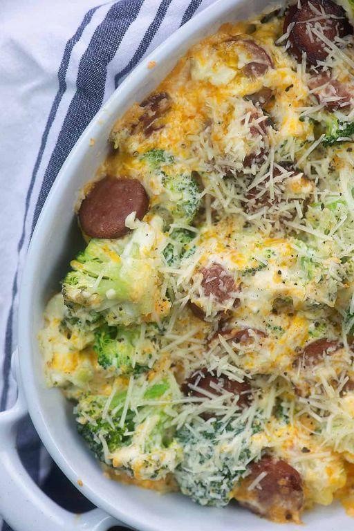 Cheesy Sausage and Broccoli Casserole