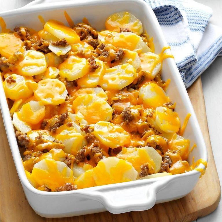 Cheesy Sausage and Potato Casserole