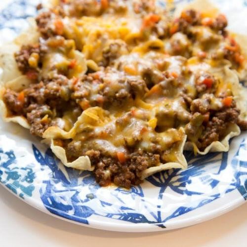 Cheesy Sloppy Joe Nachos