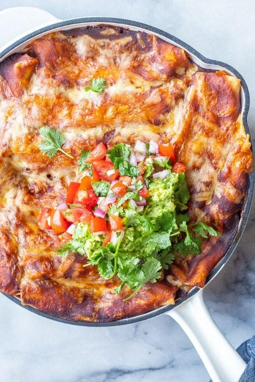 Cheesy Zucchini Enchiladas