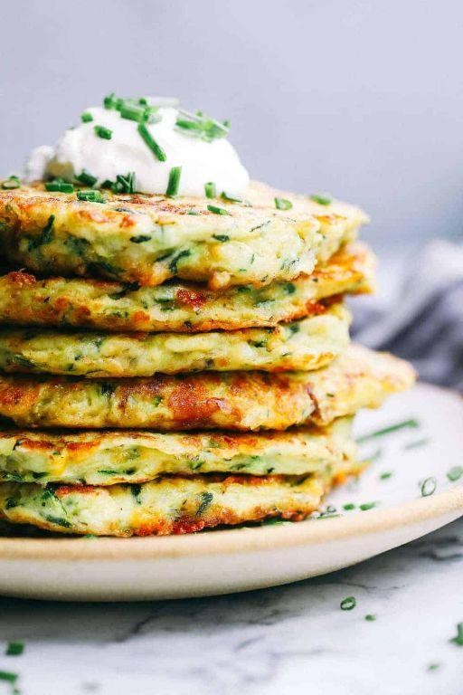 Cheesy Zucchini Fritters