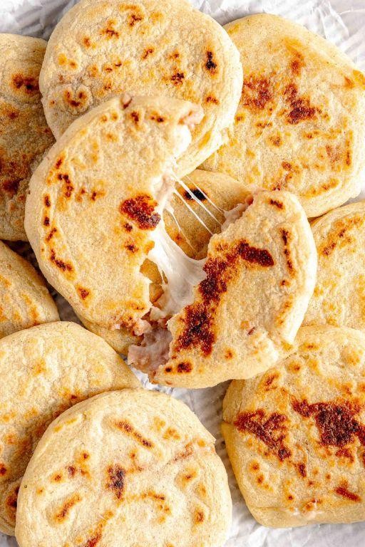 Cheesy masa harina pupusas