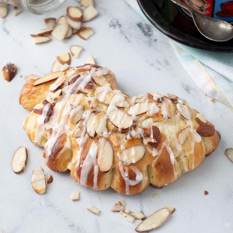 Cherry Almond Bear Claw Pastries