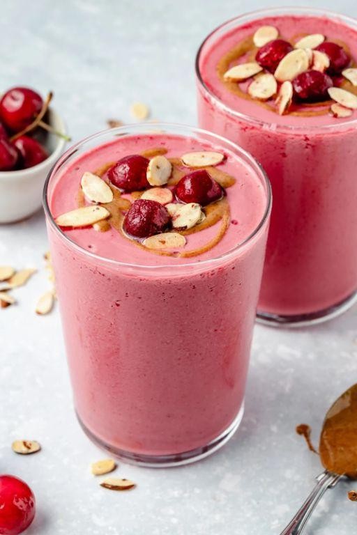 Cherry Almond Breakfast Smoothie