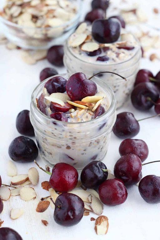 Cherry Almond Overnight Oats