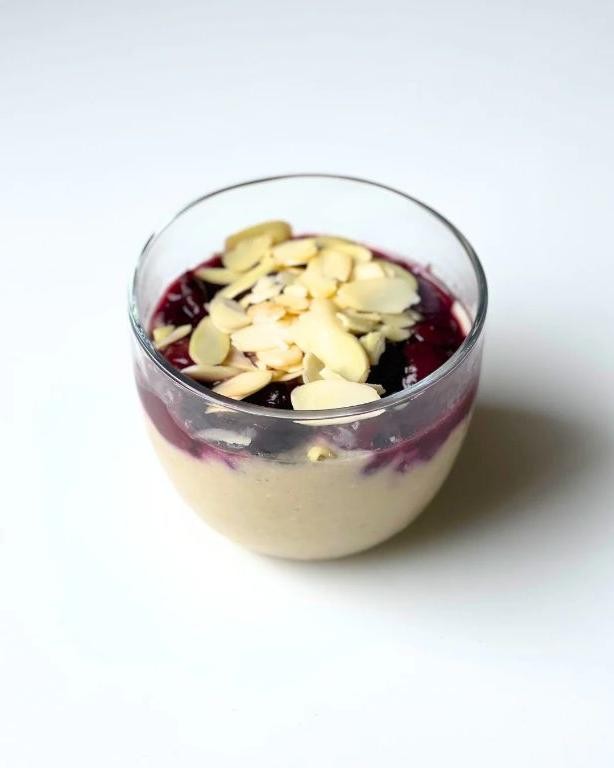 Cherry Almond Protein-Powered Overnight Oats