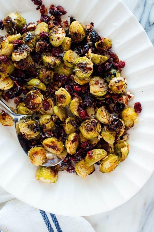 Cherry Balsamic Roasted Brussels Sprouts