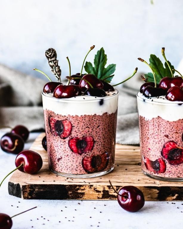 Cherry Chia Seed Pudding