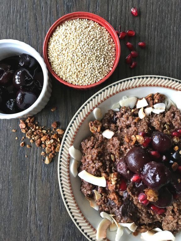 Cherry Quinoa Breakfast Porridge