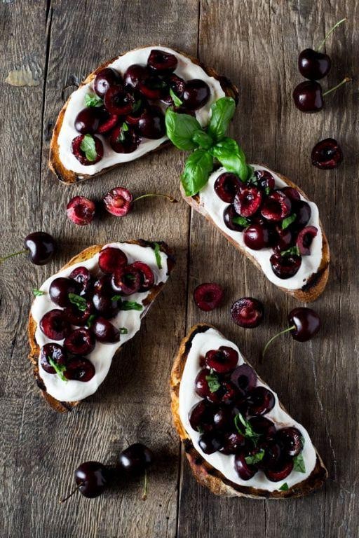 Cherry Ricotta Toast