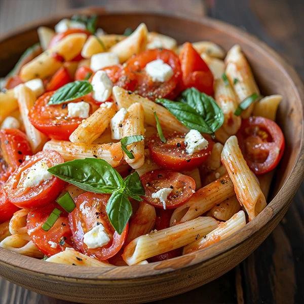 Cherry Tomato and Mozzarella Penne
