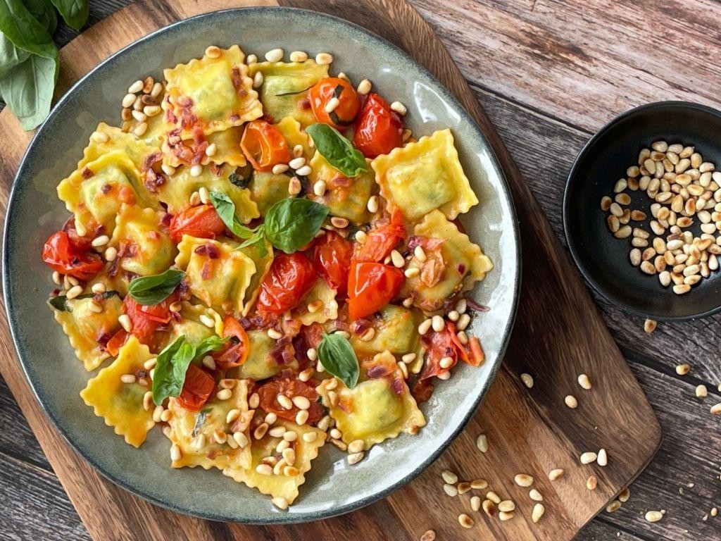 Cherry Tomato and Ricotta Ravioli