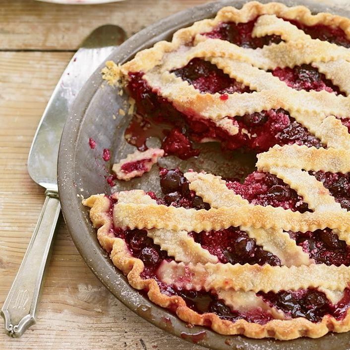 Cherry-Berry Lattice Pie