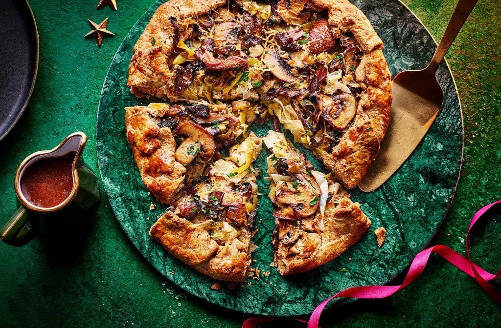 Chestnut Mushroom and Leek Galette