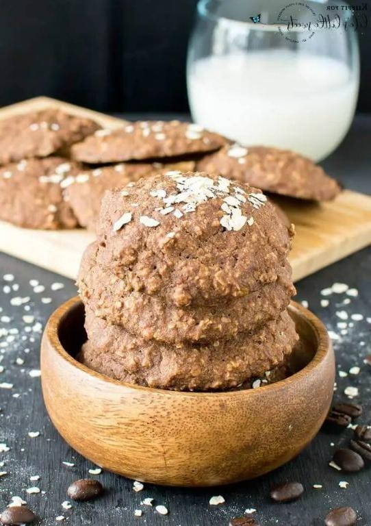 Chewy Mocha Oatmeal Cookies