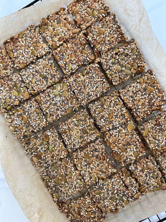 Chia Seed Crackers with Rosemary