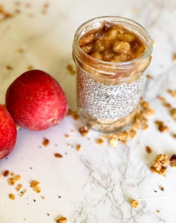 Chia Seed and Peach Crisp Delight