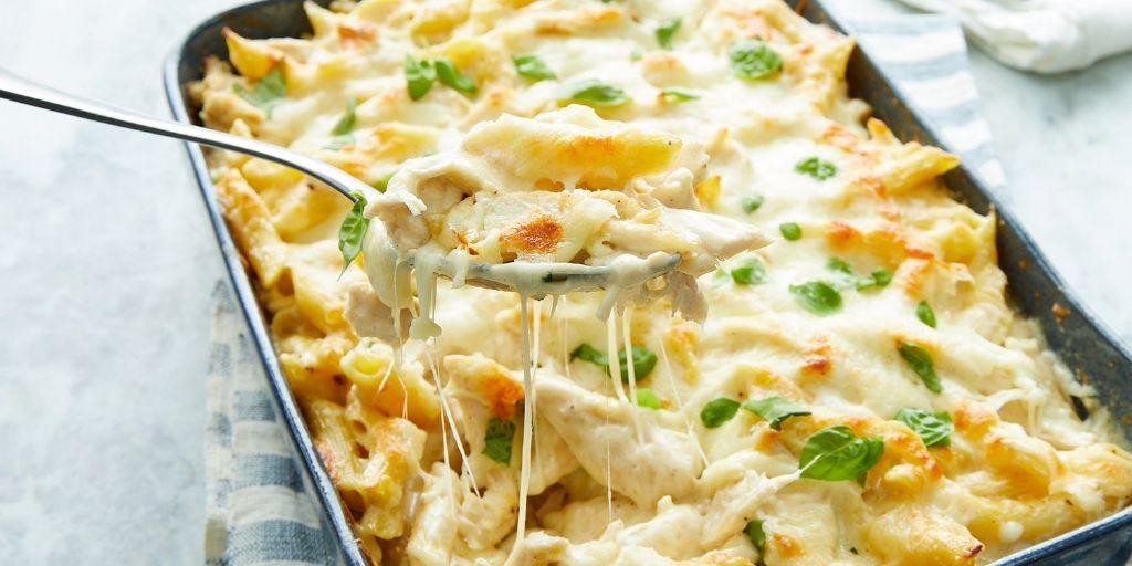 Chicken Alfredo Noodle Hotdish