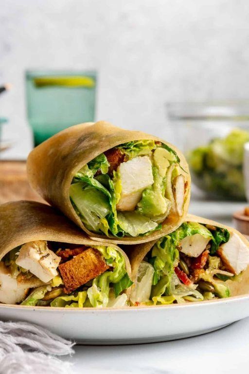 Chicken Caesar Salad Protein Wrap