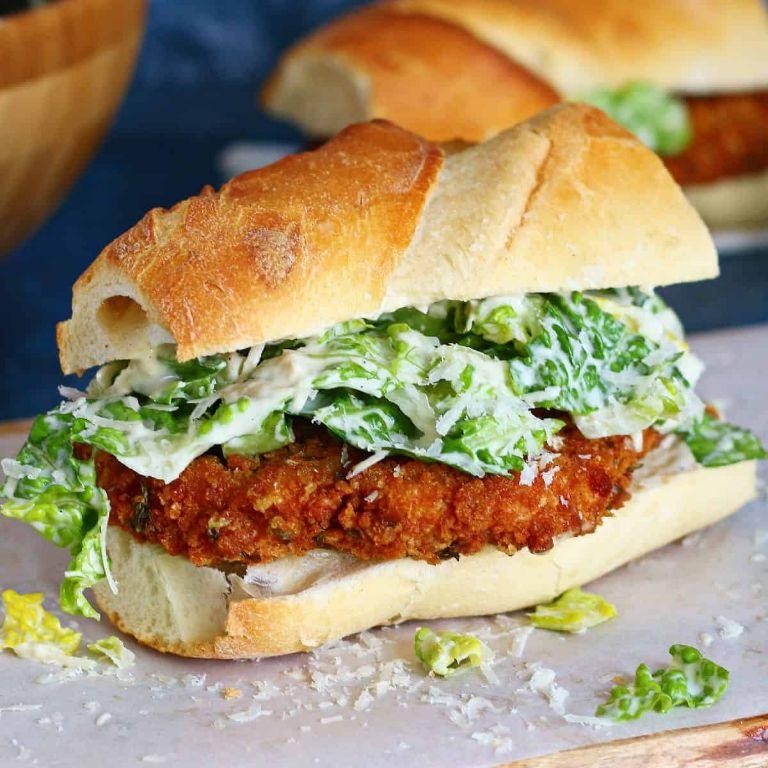Chicken Caesar Salad Sandwich
