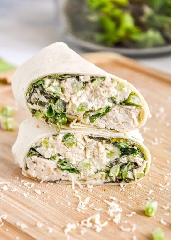Chicken Caesar Salad Wraps