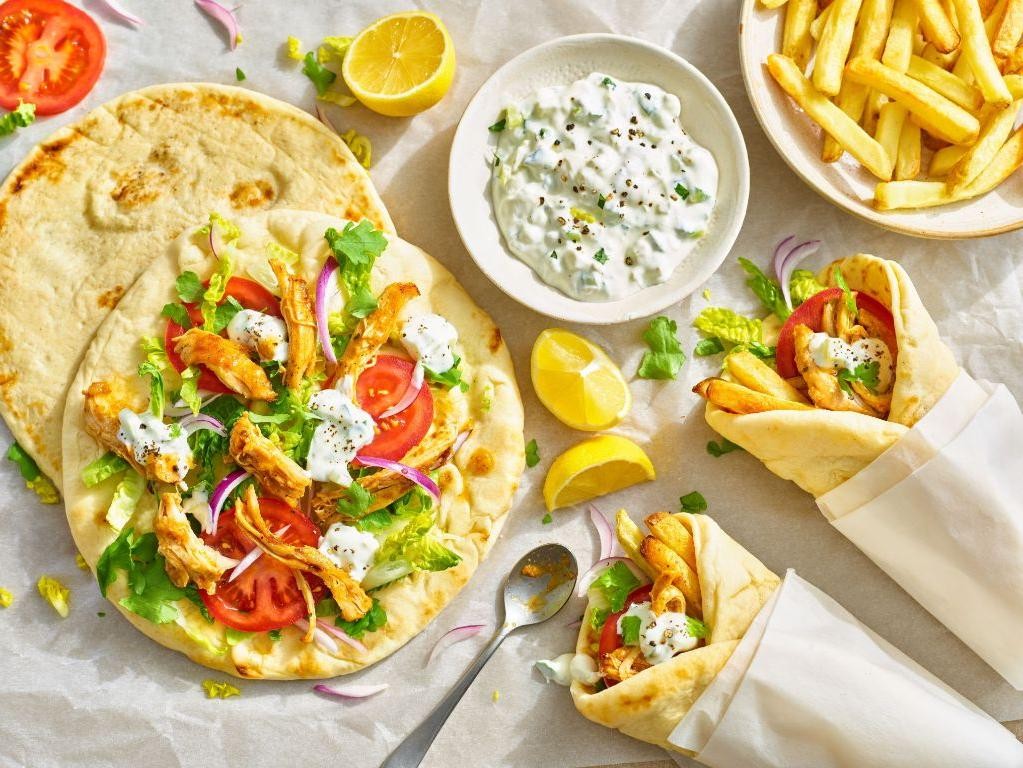 Chicken Gyros with Lemon and Garlic