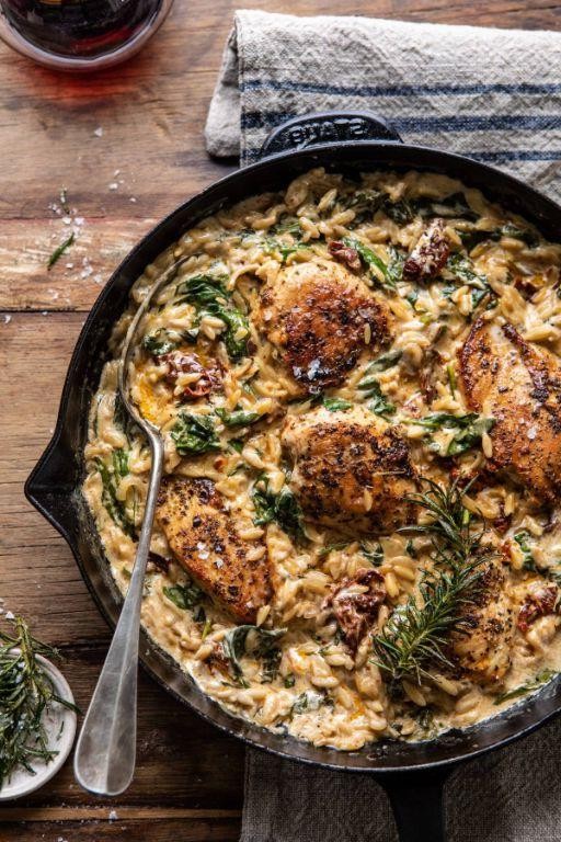 Chicken Orzo with Sun-Dried Tomatoes