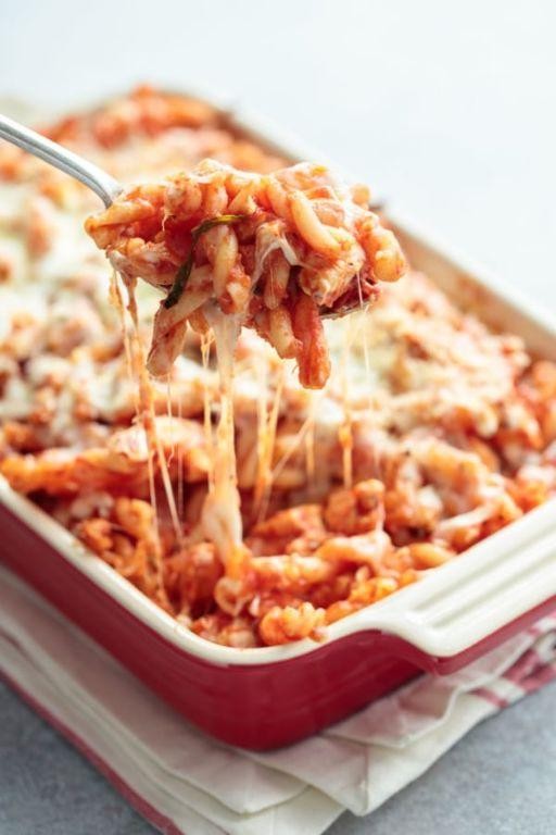 Chicken Parmesan Pasta Bake