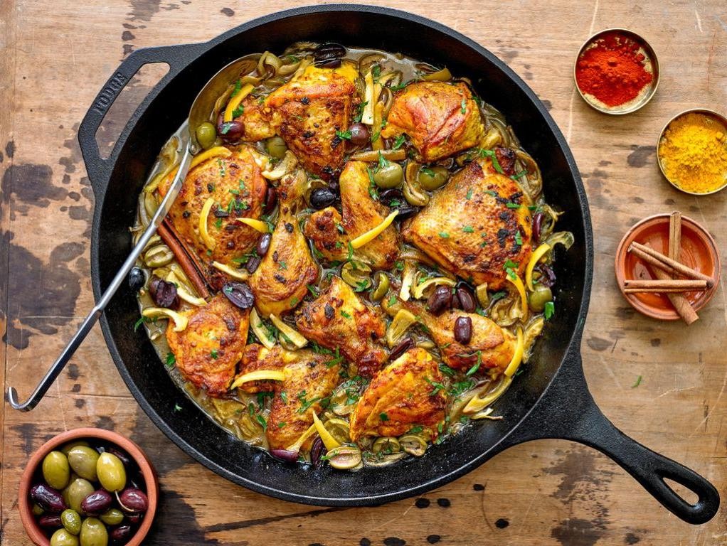 Chicken Tagine with Preserved Lemons and Olives
