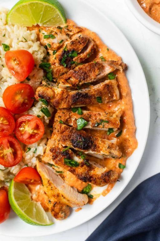 Chicken Thighs in Spanish Romesco Sauce