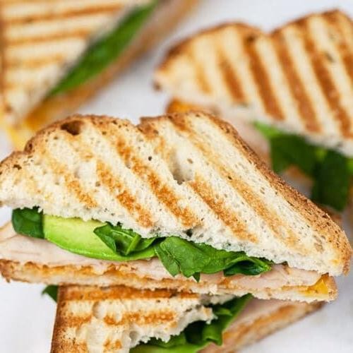 Chicken and Avocado Panini with Chipotle Mayo