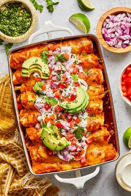 Chicken and Black Bean Enchiladas