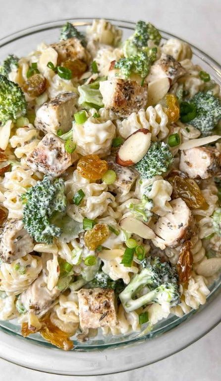 Chicken and Broccoli Ranch Pasta Salad