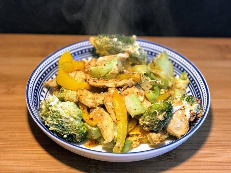 Chicken and Egg Stir-Fry with Vegetables