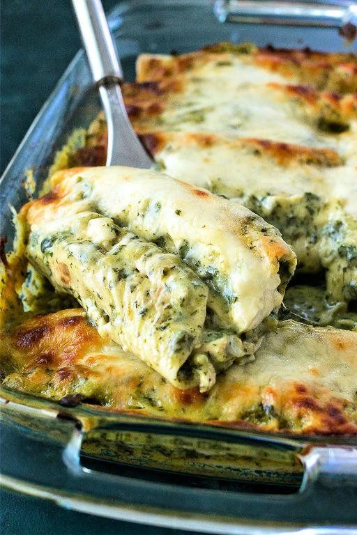 Chicken and Poblano Enchiladas