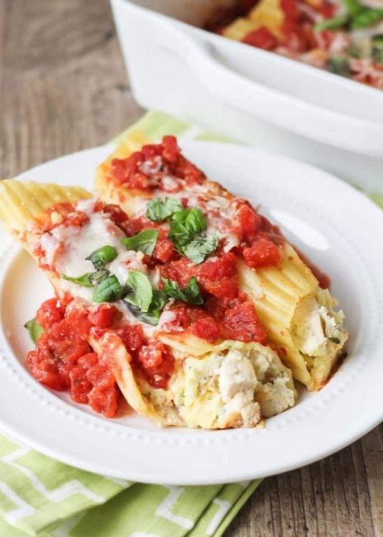 Chicken and Ricotta Manicotti