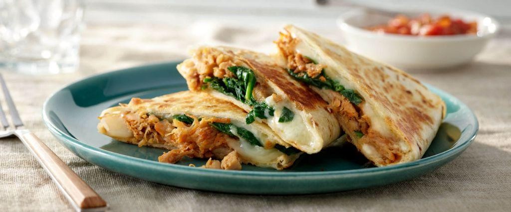 Chicken and Spinach Quesadillas