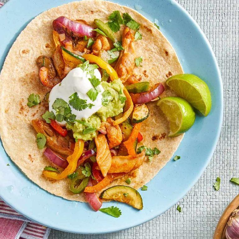 Chicken and Vegetable Fajitas