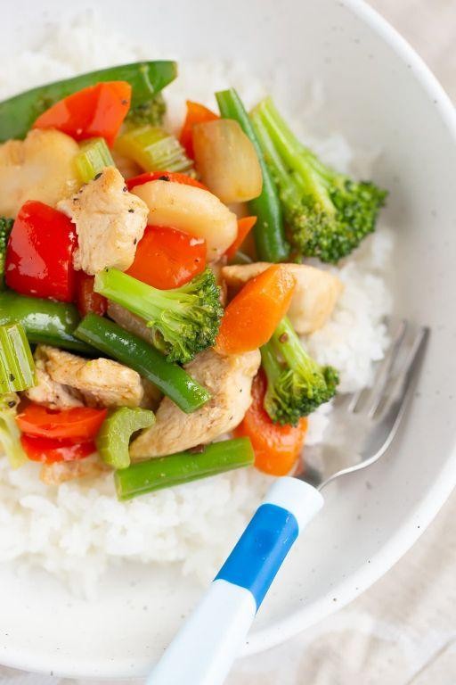 Chicken and Vegetable Stir-Fry Freezer Meal