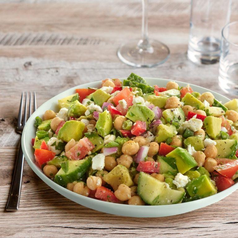 Chickpea and Avocado Mediterranean Bowl