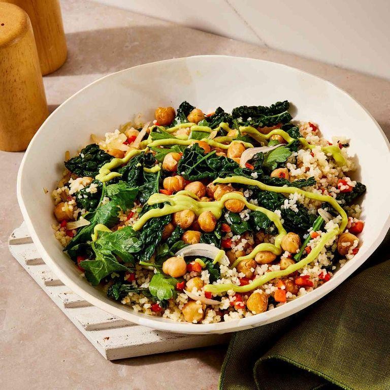 Chickpea and Kale Mediterranean Bowl