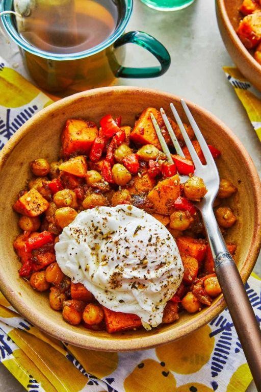 Chickpea and Sweet Potato Hash