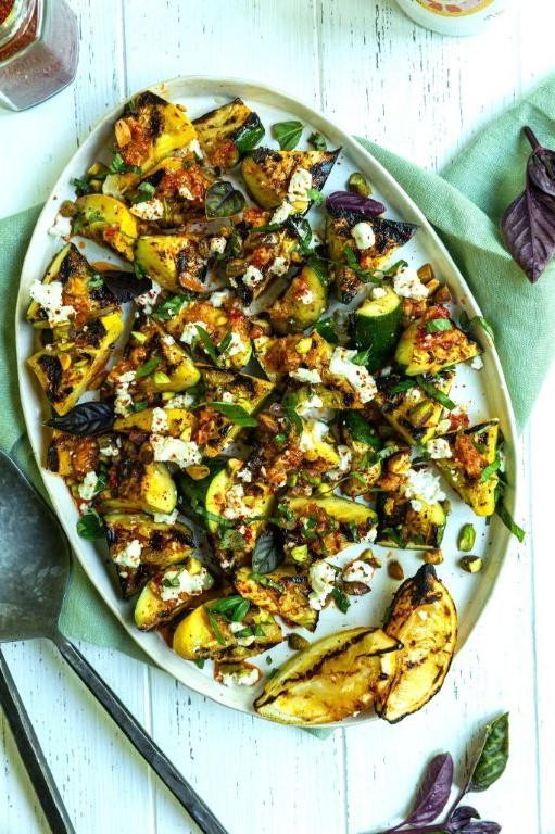 Chili Garlic Grilled Zucchini and Squash