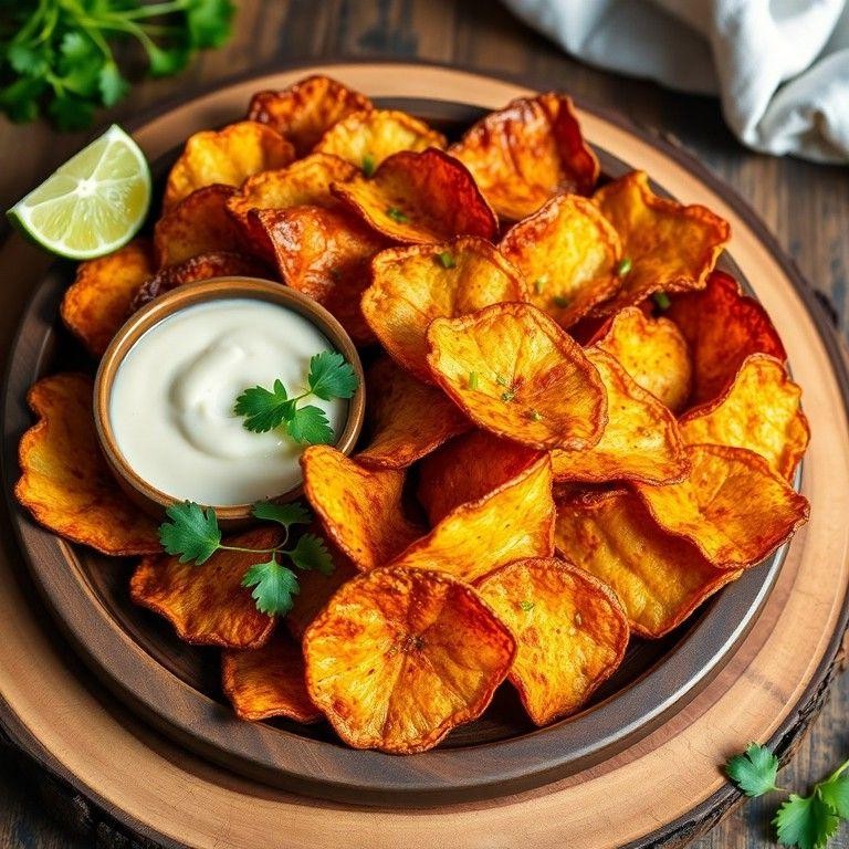Chili Lime Air Fryer Potato Chips