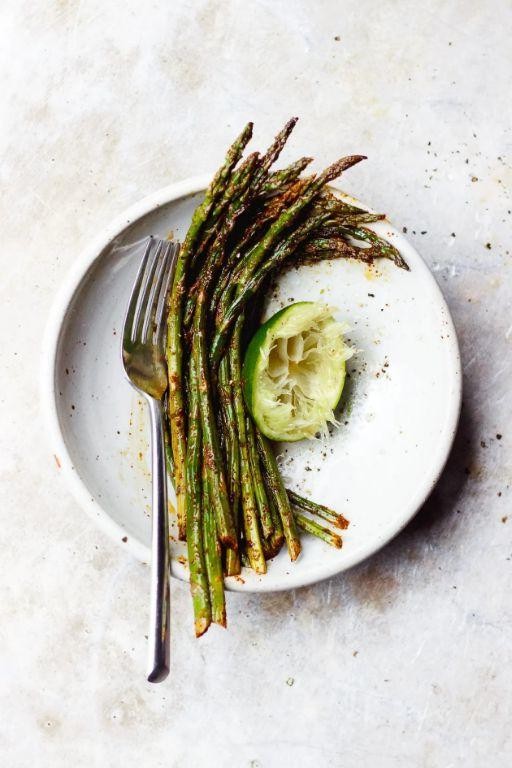 Chili Lime Asparagus Skewers