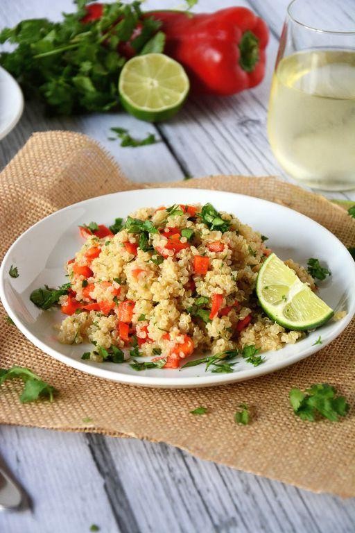 Chili Lime Bell Pepper Stir Fry with Quinoa