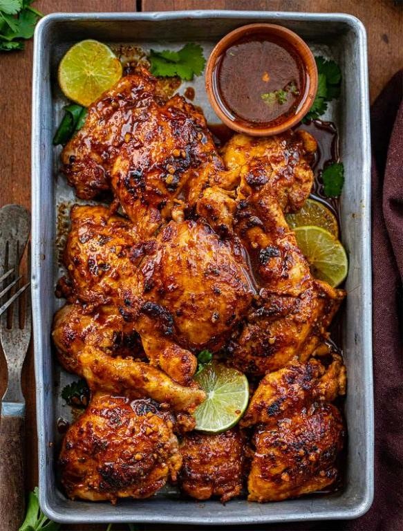 Chili Lime Oven-Baked Chicken Thighs