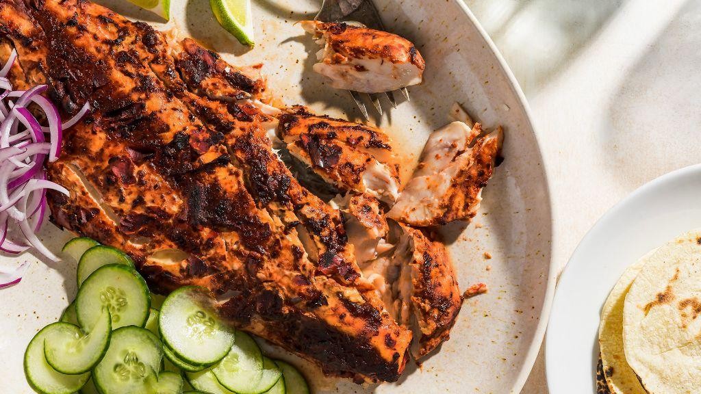 Chili Lime Red Snapper on the Grill