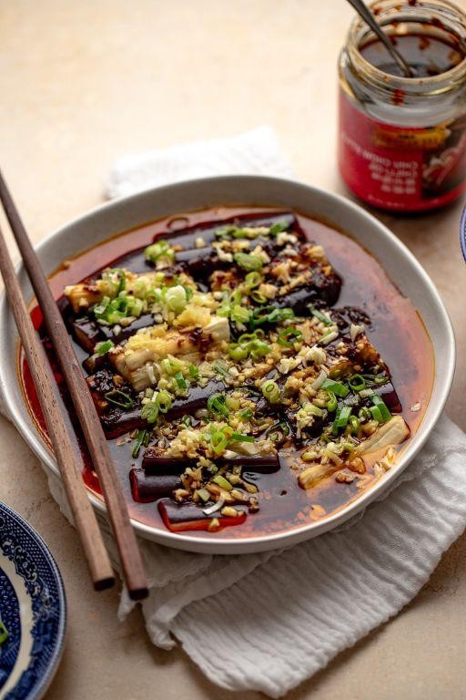 Chili Oil Infused Eggplant